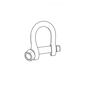 Safety Pin Bolt & Nut Type Bow Shackle -12.0MT (S12B7)