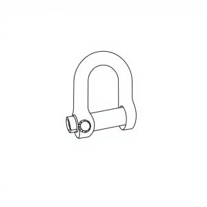 Safety Pin Bolt & Nut Type Bow Shackle - 8.5MT (S8B05)