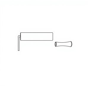 Paint roller handle only, 4" x 24" L (CM-00103)