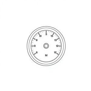 Engine Water Temp Gauge (12VDC) PN: EG21-T-300-12A (CP-00040)