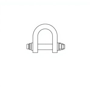 Safety Pin Bolt & Nut Type Bow Shackle - 8.5MT (S8B15)