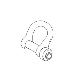 Safety Pin Bolt & Nut Type Bow Shackle - 8.5MT (S8B09)