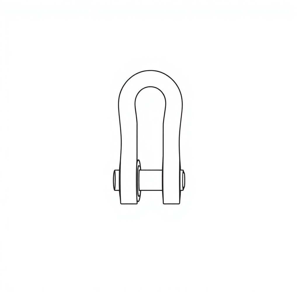 Safety Pin Bolt & Nut Type Bow Shackle - 2.0MT (S2B01)