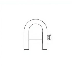 Safety Pin Bolt & Nut Type Bow Shackle - 3.25MT (S3B02)