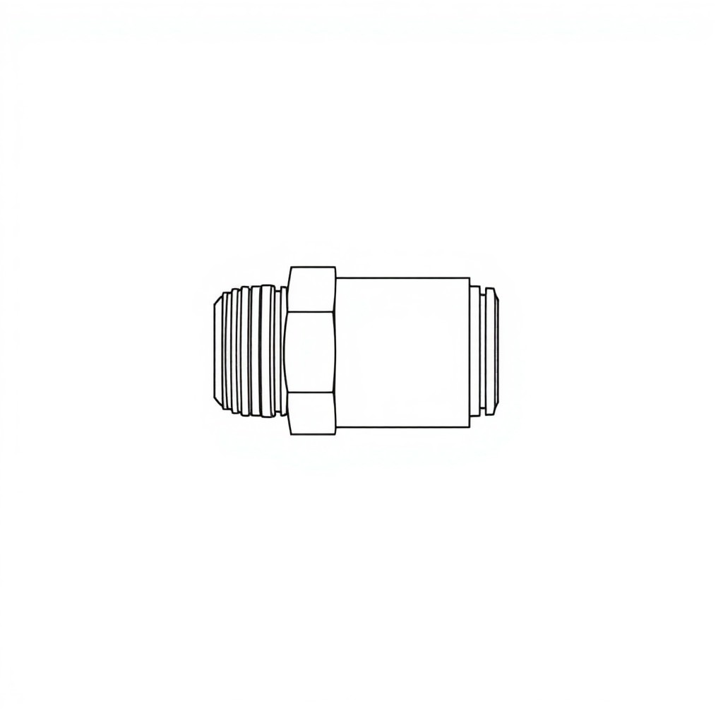 1/4" Nptf x 6mm Tube In Fitting Str (HF-00214)