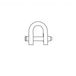 Safety Pin Bolt & Nut Type Bow Shackle - 12.0MT (S12B10)