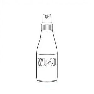 Bottle, empty spray WD-40 (CM-00046)