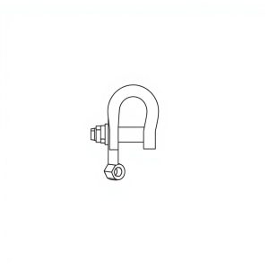 Safety Pin Bolt & Nut Type Bow Shackle - 3.25MT (S3B03)