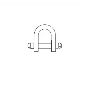 Safety Pin Bolt & Nut Type Bow Shackle -  9.5MT (S9B05)