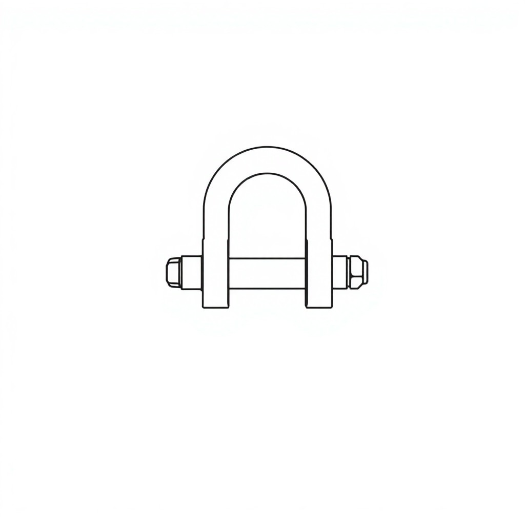Safety Pin Bolt & Nut Type Bow Shackle - 9.5MT (S9B05)