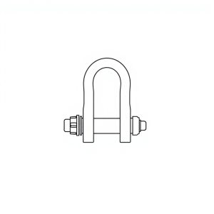 Safety Pin Bolt & Nut Type Bow Shackle - 3.25MT (S3B09)