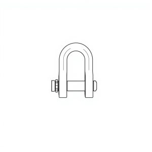 Safety Pin Bolt & Nut Type Bow Shackle - 8.5MT (S8B07)