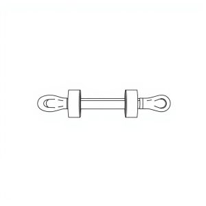 Turnbuckle, Eye To Eye, SS304, 3/8" (BN-00322)