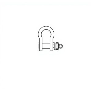 Safety Pin Bolt & Nut Type Bow Shackle -  12.0MT (S12B01)
