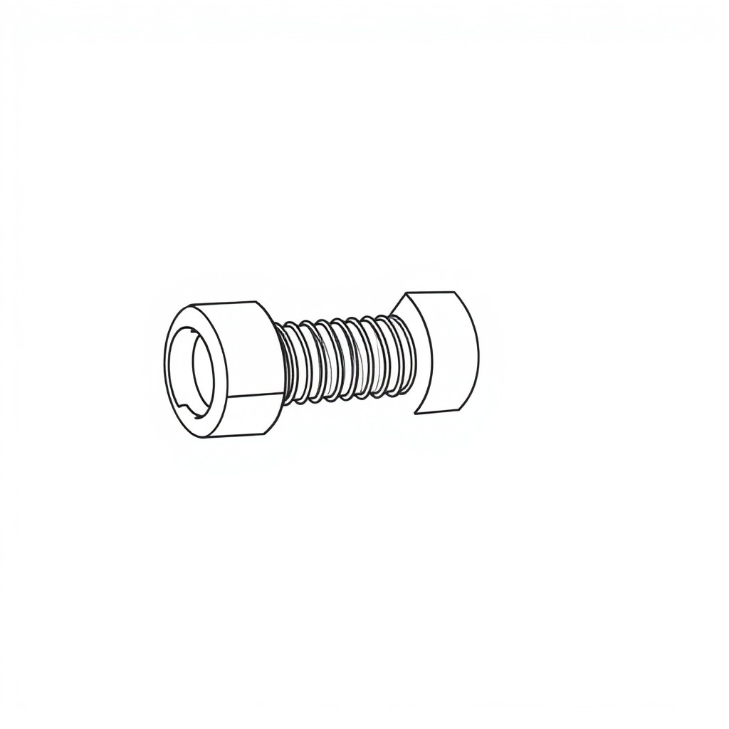 M16 x 180mm S/S Allen Cap Screw / Lock Nut (BN-00017)