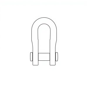 Safety Pin Bolt & Nut Type Bow Shackle - 8.5MT (S8B18)