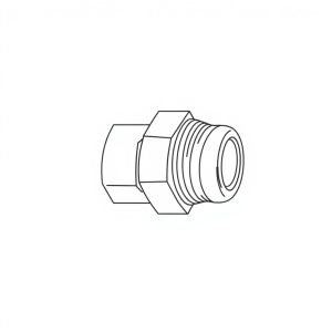 Adapter, Hyd, Str,  1/4'' Bspp(M) x 1/4'' Jic(M) (HF-00132)