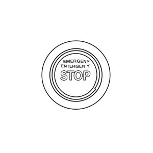 Emergency Stop Button Momentory Stop/Hold To Stop (EL-00069)