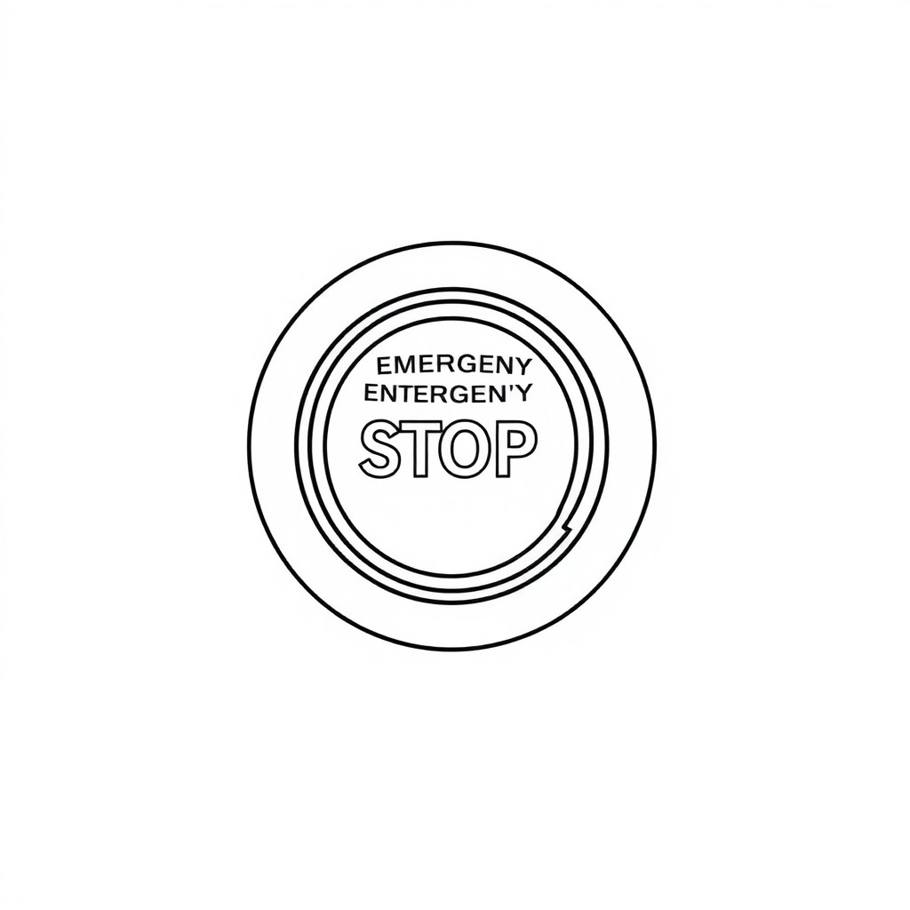 Emergency Stop Button Momentory Stop/Hold To Stop (EL-00069)
