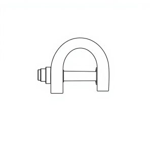 Safety Pin Bolt & Nut Type Bow Shackle -  4.75MT (S4B05)