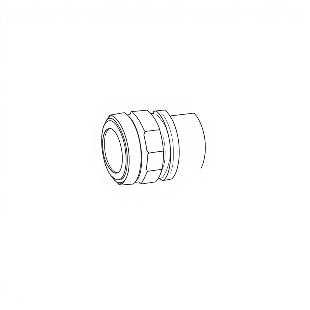 HAWKE 501/453/UNIV/B/M25 BRASS NICKEL PLATED CABLE GLAND (EL-00252)