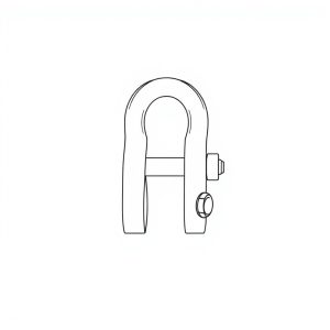 Safety Pin Bolt & Nut Type Bow Shackle - 3.25MT (S3B14)
