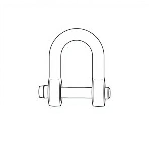 D-Shackle, S/Steel, 3/8" (BN-00321)