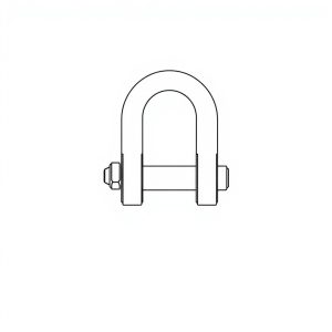 Safety Pin Bolt & Nut Type Bow Shackle -8.5MT (S8B19)