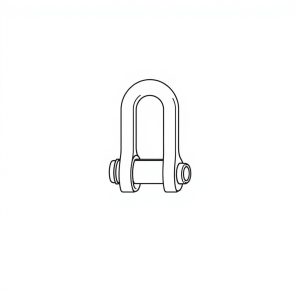Safety Pin Bolt & Nut Type Bow Shackle -  3.25MT (S3B06)