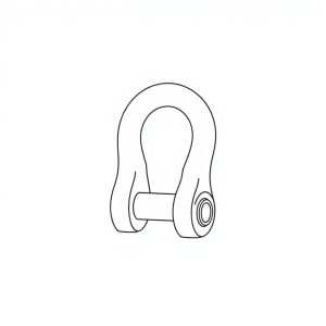 Safety Pin Bolt & Nut Type Bow Shackle -12.0MT (S12B02)