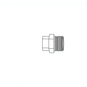 Fitting, Hyd, R2, 90 Deg c/w Ferrule, 1" JICF x 1" Hose Tail (HF-00347)
