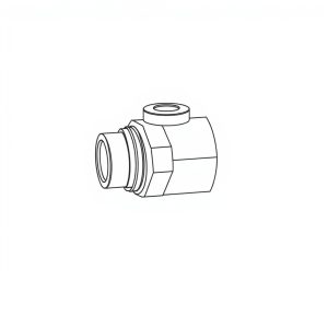 U-Gland M20S Brass Cable Gland c/w Lock nut, 20/16 Rubber An (EL-00211)
