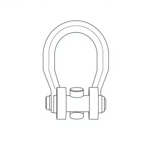 Safety Pin Bolt & Nut Type Bow Shackle -6.5MT (S6B13)