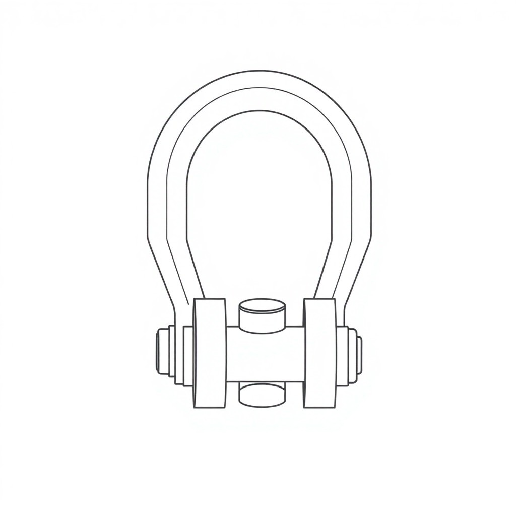 Safety Pin Bolt & Nut Type Bow Shackle -6.5MT (S6B13)