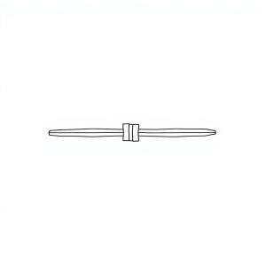 Cable Tie, SS Nylon, Coated Ledder, 200mm x 7mm (OH-00412)