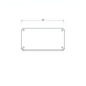 Teflon Rub Board - 2"x 6"x 72" (OH-00235)