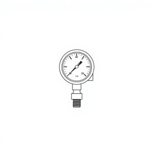 Gauge, Pressure, Back Connect c/w Bracket, 0 - 160 psi, 1/4" (CP-01602)