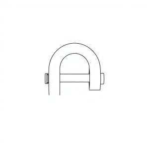 Safety Pin Bolt & Nut Type Bow Shackle -  4.75MT (S4B10)
