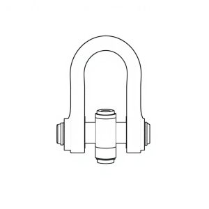 Safety Pin Bolt & Nut Type Bow Shackle -  0.5MT (S01A02)