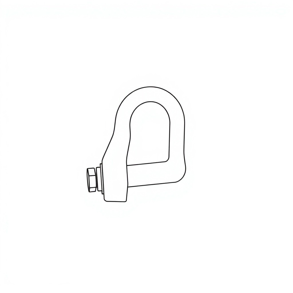 Safety Pin Bolt & Nut Type Bow Shackle - 4.75MT (S4B16)