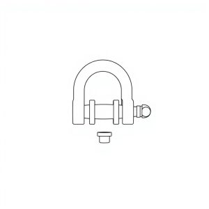 Safety Pin Bolt & Nut Type Bow Shackle-  2.0MT (S2B02)