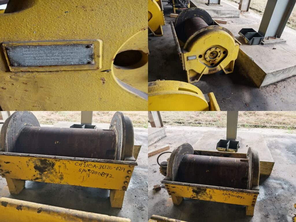 Winch CH210A-36120-02-1, w/ Motor, S/N: 0300892