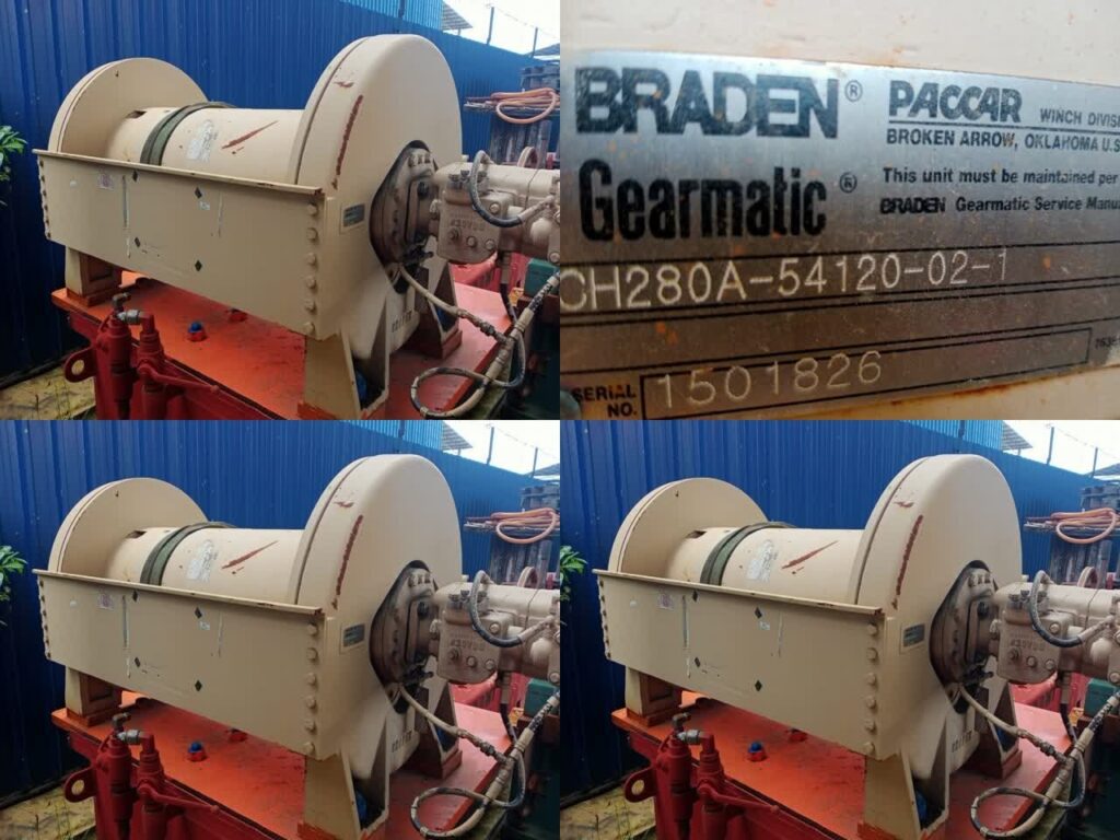 Winch CH280A-54120-021-1, w/ Motor, S/N: 1501826