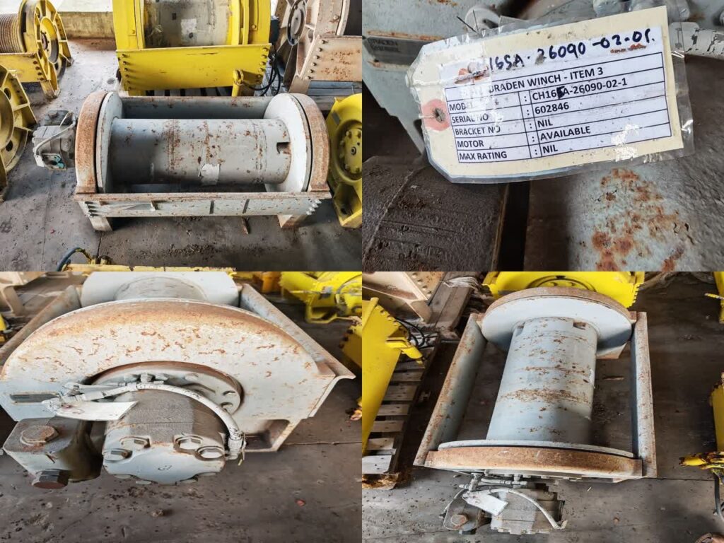 Winch CH165A-26090-02-1, w/ Motor, S/N: 602846