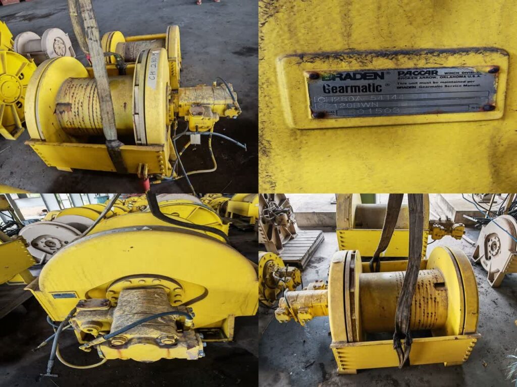 Winch CH280A-54144-01P-1, w/ Motor, S/N: 1501503