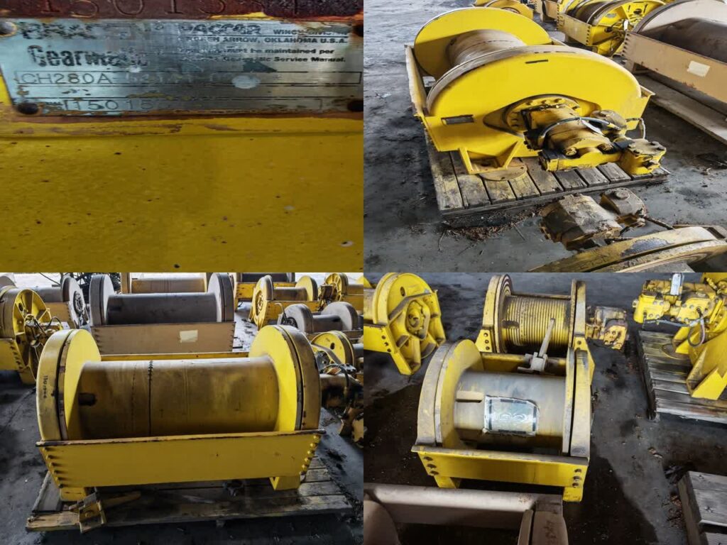 Winch CH280A-54144-02-1, w/ Motor, S/N: 1501554