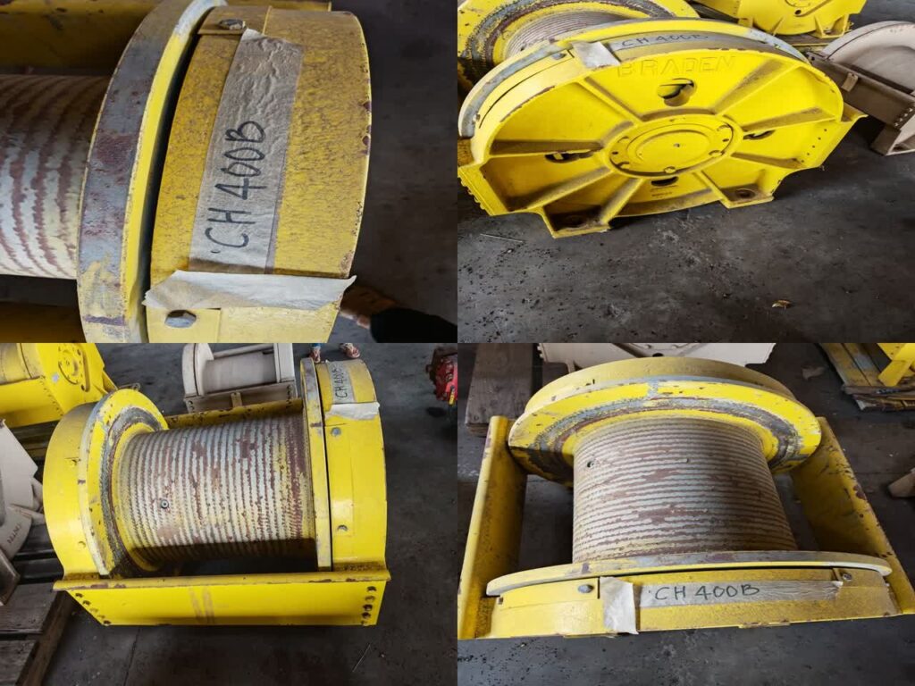 Winch CH400B-87120-01-1, w/ Motor, S/N: 0602866