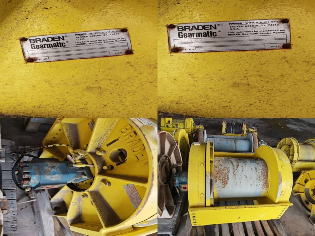 Winch CH400B-87120-01P-1, w/ Motor, S/N: 0705253