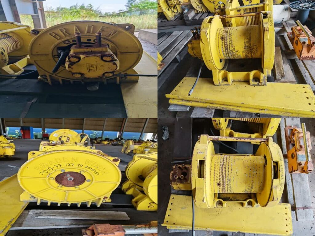 Winch PD10-77-127, w/ Motor, S/N: 7518353