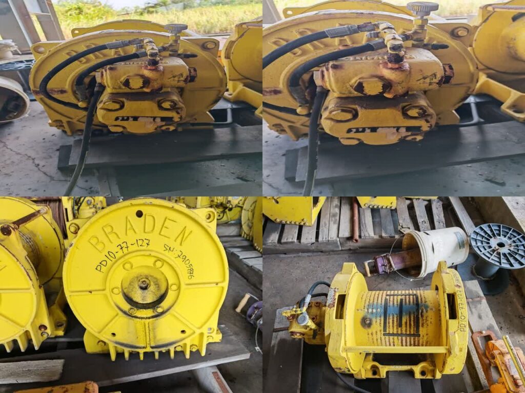 Winch PD10-77-127, w/ Motor, S/N: 7905876